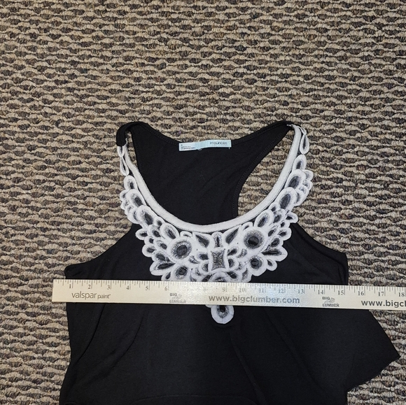 Maurices Dress Women's Small Black Sleeveless Tiered With Crochet Neckline #256 - Picture 7 of 10